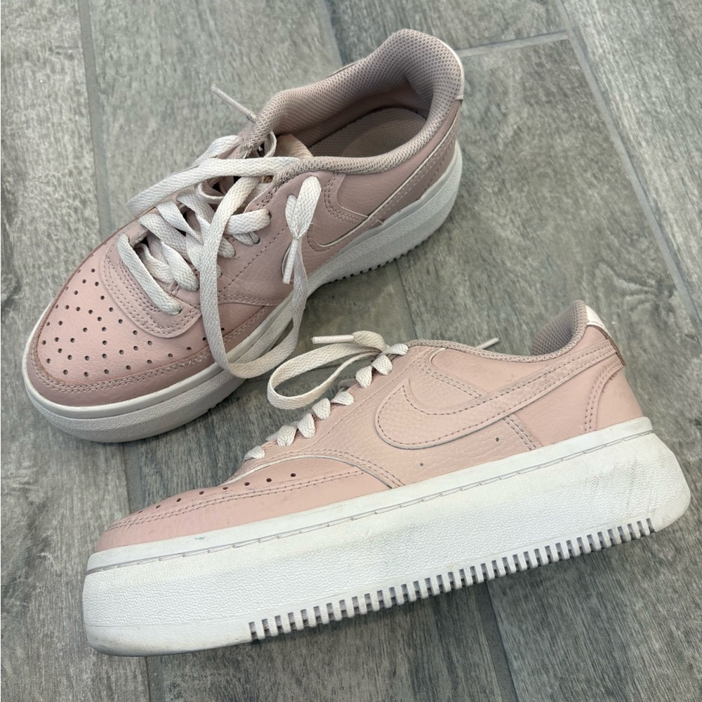 Nike Women's Blush Pink Platform Sneakers